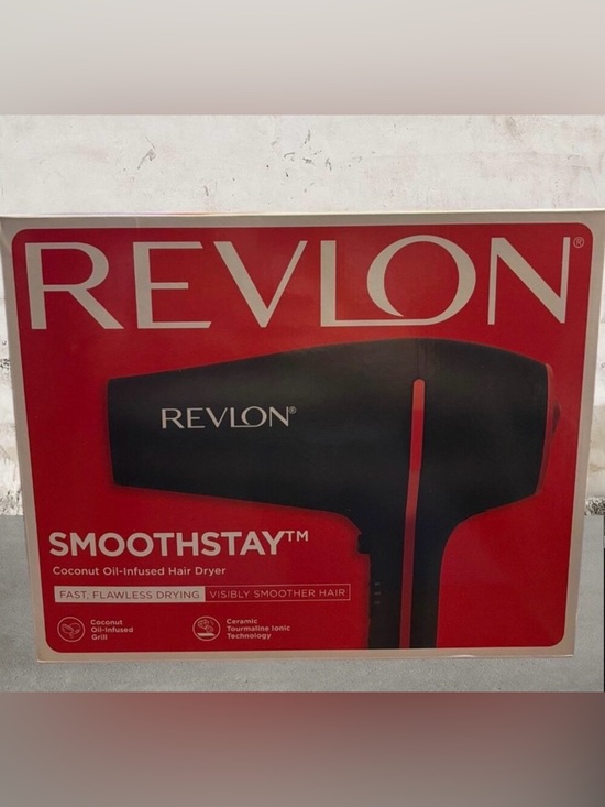 Revlon Other - Revlon Smoothstay Coconut Oil-Infused Hair Dryer, never have another frizzy day